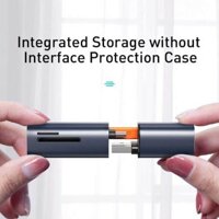 Đầu đọc thẻ nhớ đa năng cổng giao tiếp USB/ Type C Baseus Mini Cabin Card Reader cho Smartphone/ Tablet/ Macbook / Laptop (TF/SD Card Reader)