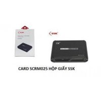 Đầu đọc thẻ nhớ đa năng SSK SCRM025 Card Reader III - Hỗ trợ CF/ M2/ MicroSD/ XD/ SD/ MMC/ MS  - 005442
