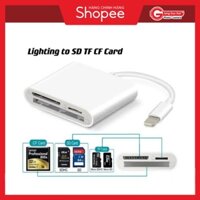 Đầu Đọc Thẻ Nhớ Đa Năng TF SD CF Cho Điện Thoại IOS Cap OTG