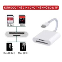 Đầu đọc thẻ nhớ máy ảnh cho Iphone, ipad cổng lighning