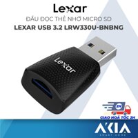 Đầu đọc thẻ nhớ MircoSD Lexar USB 3.2 Reader LRW330U-BNBNG, tốc độ có thể lên đến 170Mb/s, chính hãng
