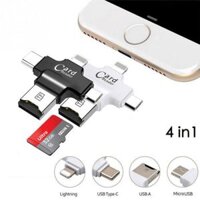 Đầu Đọc Thẻ Nhớ Otg 4in1 Card Reader Cho Ios - Android - Pc- Macbook - 003653