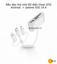 Đầu đọc thẻ nhớ SD cho điện thoại Iphone IOS 14.4, Android