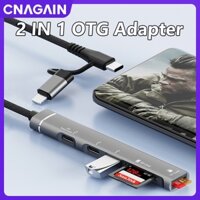 Đầu Đọc Thẻ Nhớ sd / tf 2 Trong 1 Cổng Sạc Cho iphone 15 / 14 / 13 / 12 pro max / 11 xs xr 8 7plus / ipad laptop