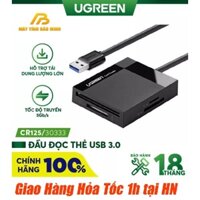 Đầu đọc thẻ nhớ SD-TF-CF-MS Ugreen 30333 30231 chuẩn USB 3.0 - Hàng CHính Hãng Bảo Hành 18 Tháng