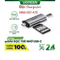 Đầu đọc thể nhớ SD, TF chân USB Type C Ugreen 50704_Hàng chính hãng