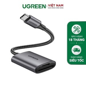 Đầu đọc thẻ nhớ SD/TF chuẩn USB 3.1 Ugreen 80888