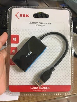 Đầu đọc thẻ nhớ USB 3.0 SSK SCRM330