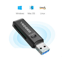 Đầu Đọc Thẻ Nhớ VEGGIEG Micro Sd, Đầu đọc thẻ nhớ máy ảnh Sdxc 3.0 Usb 3 - 686.Camera & Decor Hà Nội