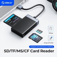 Đầu đọc thẻ ORICO SD / TF / MS / CF Bộ chuyển đổi thẻ OTG tốc độ cao 4 trong 1 USB3.0 với đầu đọc thẻ nhớ USB C / Type C cho điện thoại Laptop Android (CL4D)