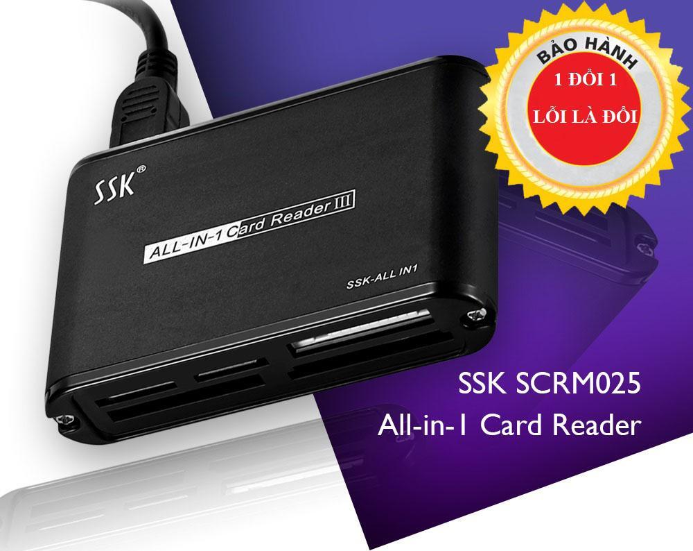 Đầu đọc thẻ SSK All in one SCRM025