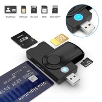 Đầu đọc thẻ thông minh USB 3.0 2.0 TF Micro SD Memory ID Bank EMV Điện tử DNIE DNI Citizen SIM Cloner Connector Adapter