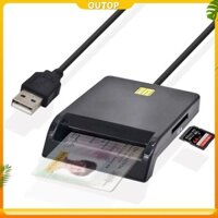 Đầu đọc thẻ thông minh USB SIM OUTOP cho thẻ ngân hàng IC / ID EMV TF MMC Cardreaders USB-CID ISO 7816 cho Windows 7 8 10 Linux OS