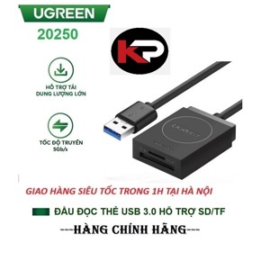 Đầu đọc thẻ USB 3.0 Ugreen UG-20250