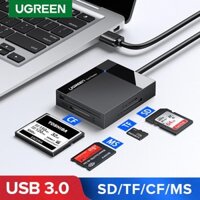 Đầu đọc thẻ USB 3.0 UGREEN 30231 30333 hỗ trợ thẻ TF/SD/CF/MS Chính Hãng CM207