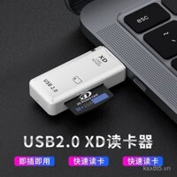 Đầu đọc thẻ XD tương thích với Vivo, Xiaomi, Oppo, Huawei, Apple, Olympus, thẻ nhớ điện thoại, OTG, máy tính, USB, camera kép, bộ chuyển đổi đa chức năng Type-C