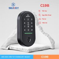 Đầu đọc vân tay 4 cách mở: App Bluetooth Sciener, vân tay, mật mã, thẻ mifare 1K C19B – CÁI