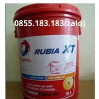 Dầu động cơ chất lượng cao Total Rubia XT 15W40 đóng gói xô 18lit, phuy 208lit