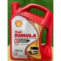 Dầu động cơ Shell Rimula R2 20W50 CAO CẤP 4 lít chuyên dùng cho xe chịu tải