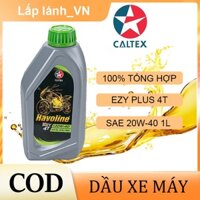 Dầu động cơ xe máy Havoline 20W40 1L 100%,Dầu nhớt xe máy, Dầu bôi trơn xe máy nhập khẩu chính hãng dầu khoáng