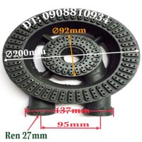 ĐẦU ĐỐT BẾP GA CÔNG NGHIỆP KÉP 200MM   -  Mã sản phẩm: P0000459