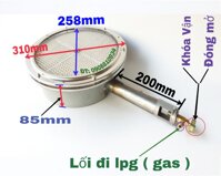 ĐẦU ĐỐT HỒNG NGOẠI LÒ NƯỚNG 310MM   -  Mã sản phẩm:  SP001497