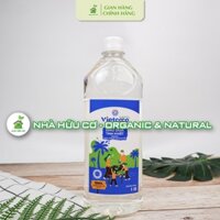 Dầu dừa nguyên chất hữu cơ ép lạnh Vietcoco chai 1 lít  - Nhà hữu cơ