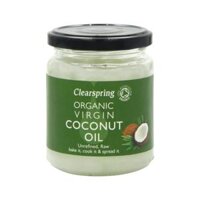 Dầu Dừa Nguyên Chất Hữu Cơ, Organic Virgin Coconut Oil, Unrefined & Raw (200ml) - CLEARSPRING