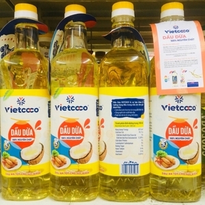 Dầu dừa nguyên chất Organic Vietcoco chai 1 lít