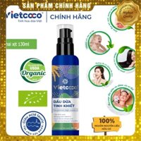 DẦU DỪA NGUYÊN CHẤT VIETCOCO - CHAI Xanh XỊT 130ML