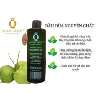 Dầu Dừa Queenly Beauty Coconut Oil Organic Virgin 500ML, Tinh dầu dừa hữu cơ ép lạnh, Dầu dừa tinh khiết Organic Queenly