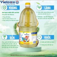 Dầu Dừa Vietcoco (100% Nguyên Chất) Chai 2 Lít – Dầu Ăn Dùng Cho Gia Đình