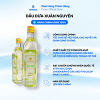 Dầu Dừa Xuân Nguyên Chai Thủy Tinh 500ml Nguyên Chất Chiết Xuất Từ Cơm Dừa Khô Giúp Làm Đẹp Da Và Tóc Giảm Viêm