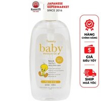DẦU DƯỠNG DA MASSAGE TOÀN THÂN CHO BÉ SƠ SINH TWEETY BABY NHẬT BẢN (CHAI 300ML)