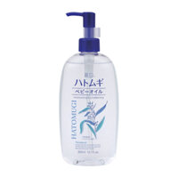 Dầu dưỡng da toàn thân cho bé chiết xuất hạt Ý dĩ Reihaku Hatomugi Baby Oil (300ml)