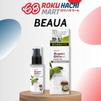Dầu Dưỡng Tóc Olive và Argan Phục Hồi Hư Tổn - Beaua Argan & Olive Hair Oil (60ml) ビューア アルガン＆オリーブ へアオイル60ML