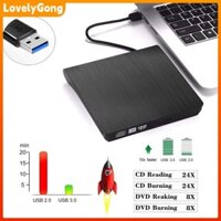 Đầu DVD Đầu đọc CD Đầu ghi DVD Đĩa CD/DVD-RW gắn ngoài USB 3.0 Tốc độ tối đa USB 3.0 DVD-RW gắn ngoài