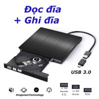 Đầu DVD Đầu đọc CD Đầu ghi DVD Đĩa CD/DVD-RW gắn ngoài USB 3.0 Tốc độ tối đa USB 3.0 DVD-RW gắn ngoài