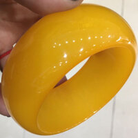 Dầu Gà Vàng Mở Rộng Dày Vòng Tay Hổ Phách Sáp Ong Vòng Tay Nữ Beyond Dream Topaz Vòng Tay20250311