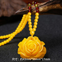 Dầu gà Vòng cổ hoa hồng vàng Áo len Dây chuyền mặt dây chuyền nam và nữ