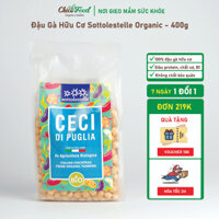 Đậu Gà Ý Hữu Cơ Sottolestelle Organic - 400g, Các Loại Hạt Ý Hữu Cơ, Hạt Đậu Đen/ Đậu Lăng-  Chicofood Organic & Healthy