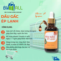 Dầu gấc ép lạnh dầu gấc cao cấp, hàm lượng Lycopene cao, Vitamin A dồi dào hũ 50ml