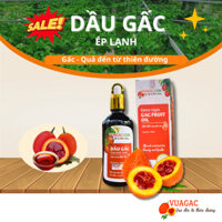 Dầu Gấc Ép Lạnh Nguyên Chất, Dầu Ăn Dặm Cho Trẻ, Bổ Sung Vitamin A, Giúp Sáng Mắt, Đẹp Da - Lọ 100ml