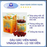 Dầu Gấc Vinaga DHA chiết xuất từ tinh dầu gấc giúp sáng mắt đẹp da