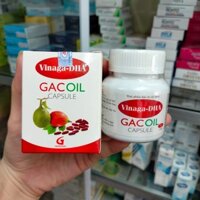 Dầu gấc Vinaga DHA Gac Oil hàng xuất khẩu  giúp sáng mắt đẹp da tăng sức đề kháng lọ 30 viên