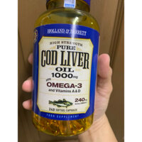 Dầu gan cá tuyết Cod Liver Oil 1000mg 240 viên Holland & Barrett