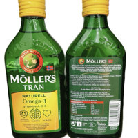 Dầu gan cá tuyết Omega 3 MOLLERS Tran Naturell, (500ml) Vị tự nhiên - Nội địa Na Uy