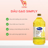 Dầu gạo Simply 2L bán theo thùng