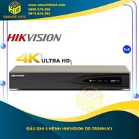 Đầu ghi 4 kênh Hikvision DS-7604NI-K1(B)