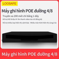 Đầu ghi 4/8 kênh POE ĐẦU GHI camera LOOSAFE Đầu ghi hình